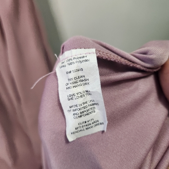 Show Me Your MuMu Kendall Maxi Dress Size Small Womens Antique Rose Low Back - Picture 5 of 6